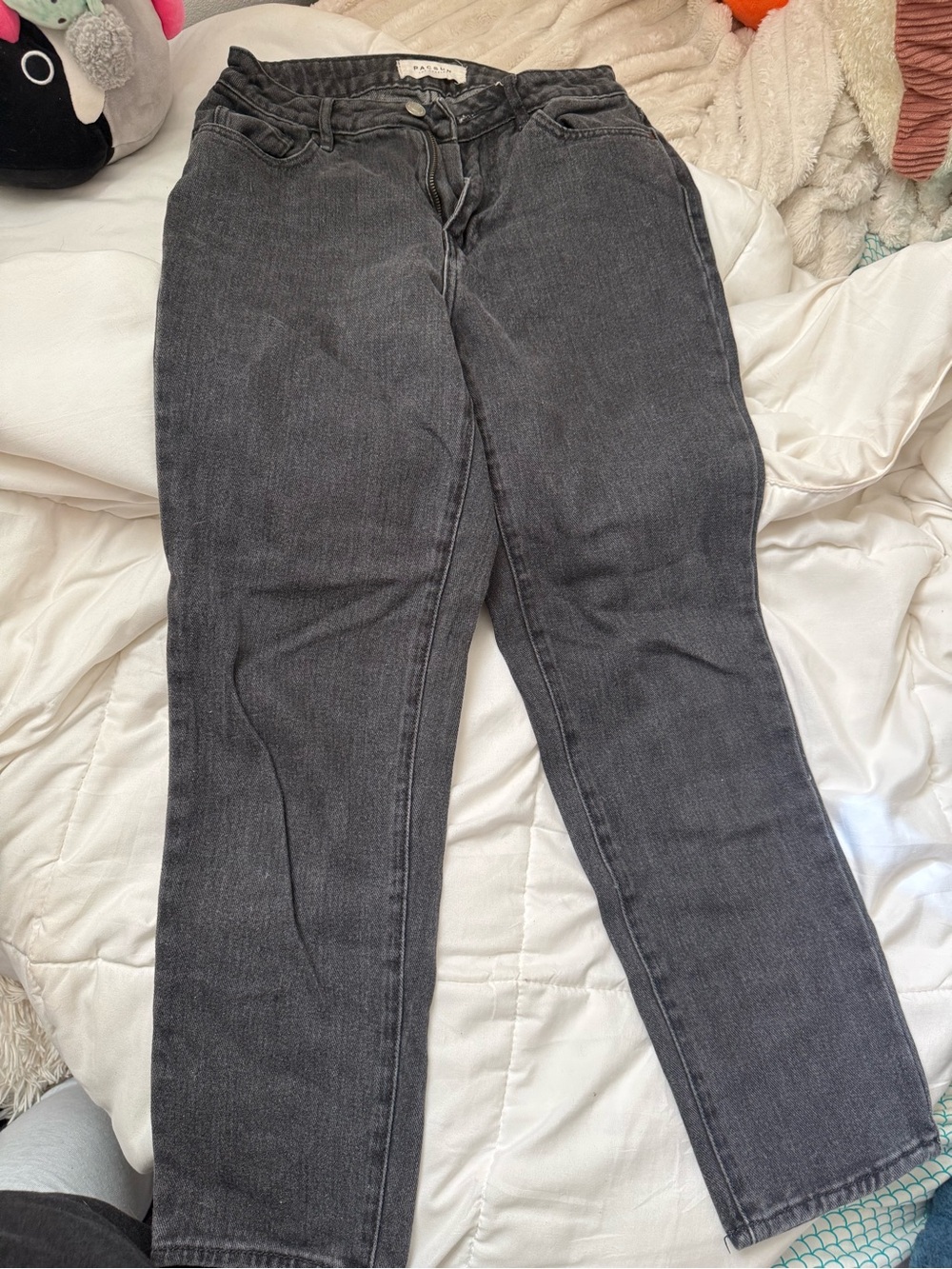PacSun Women's Boyfriend Jeans in Charcoal Gray